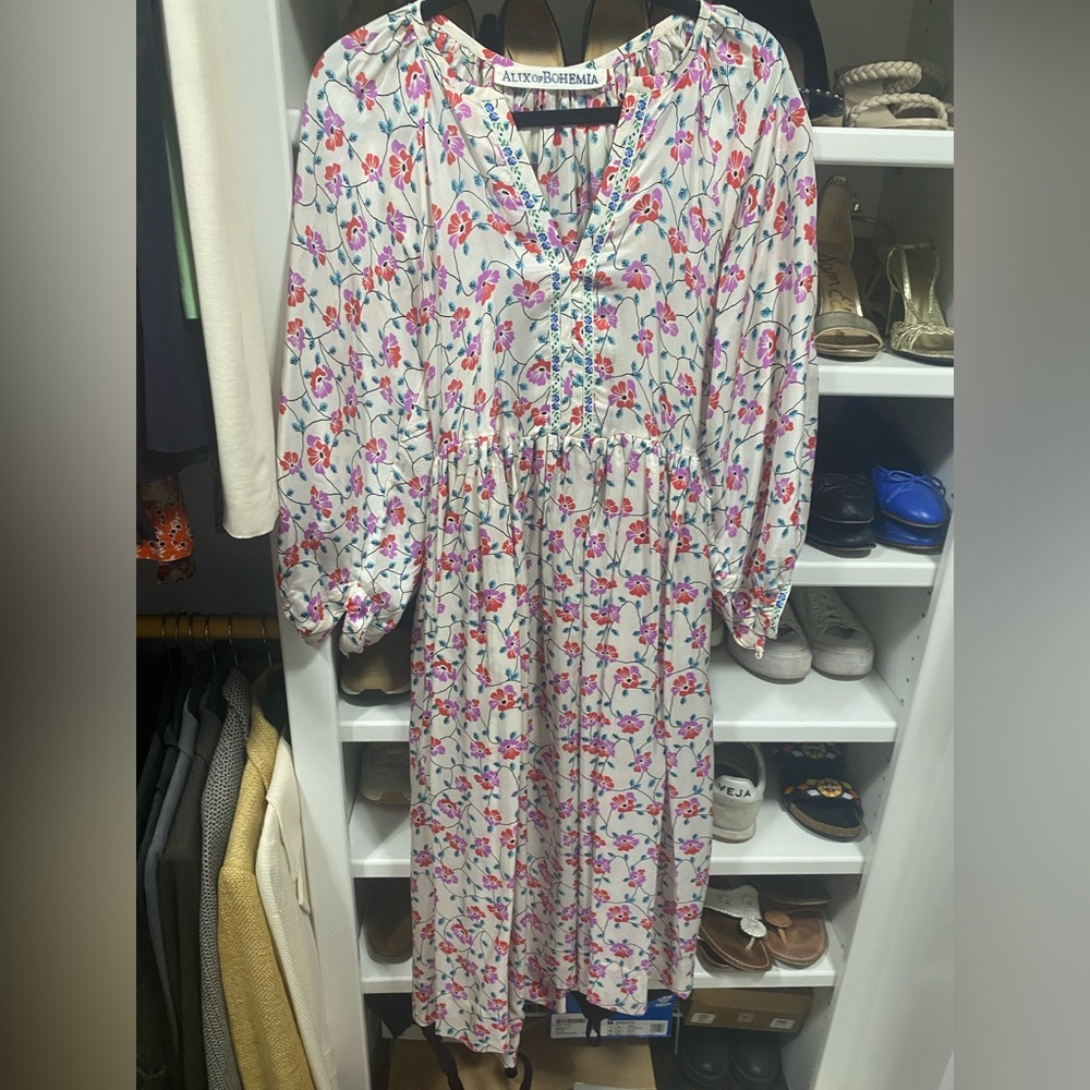 Alix Of Bohemia Multicolor Silk Dress